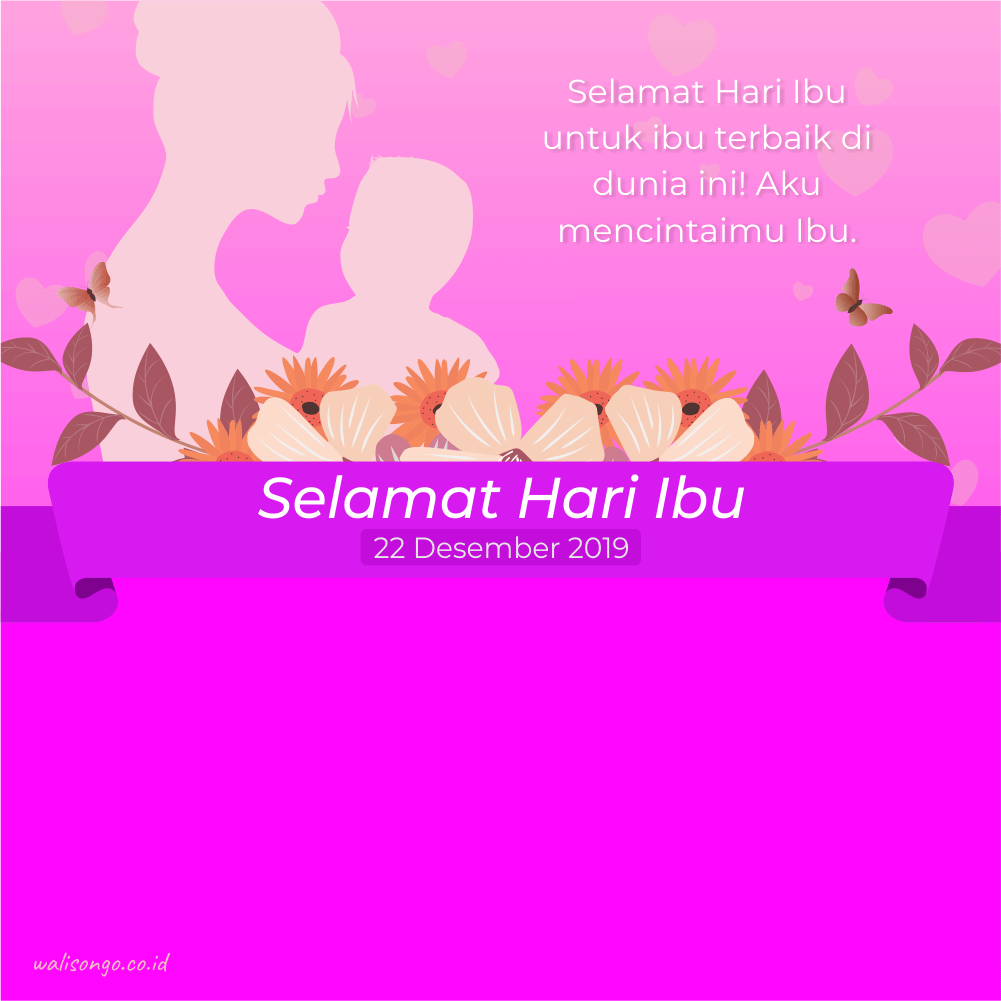  Desain  Poster  Selamat Hari  Ibu  Anggun dan Elegan 